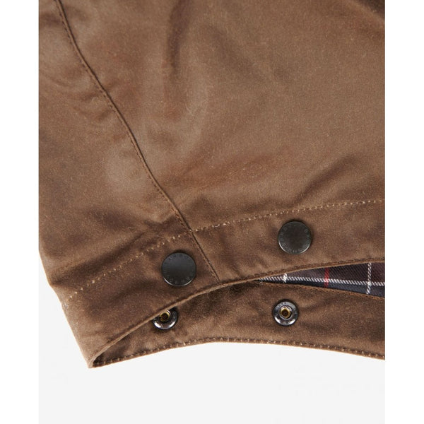 Waxed Cotton Hood in Bark