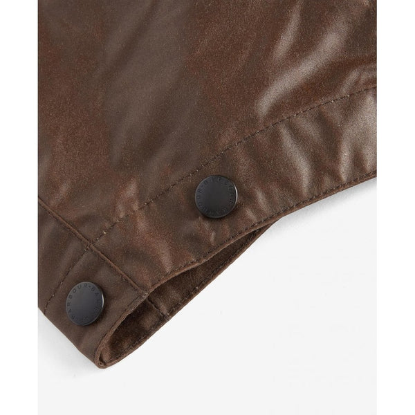 Waxed Cotton Hood in Bark