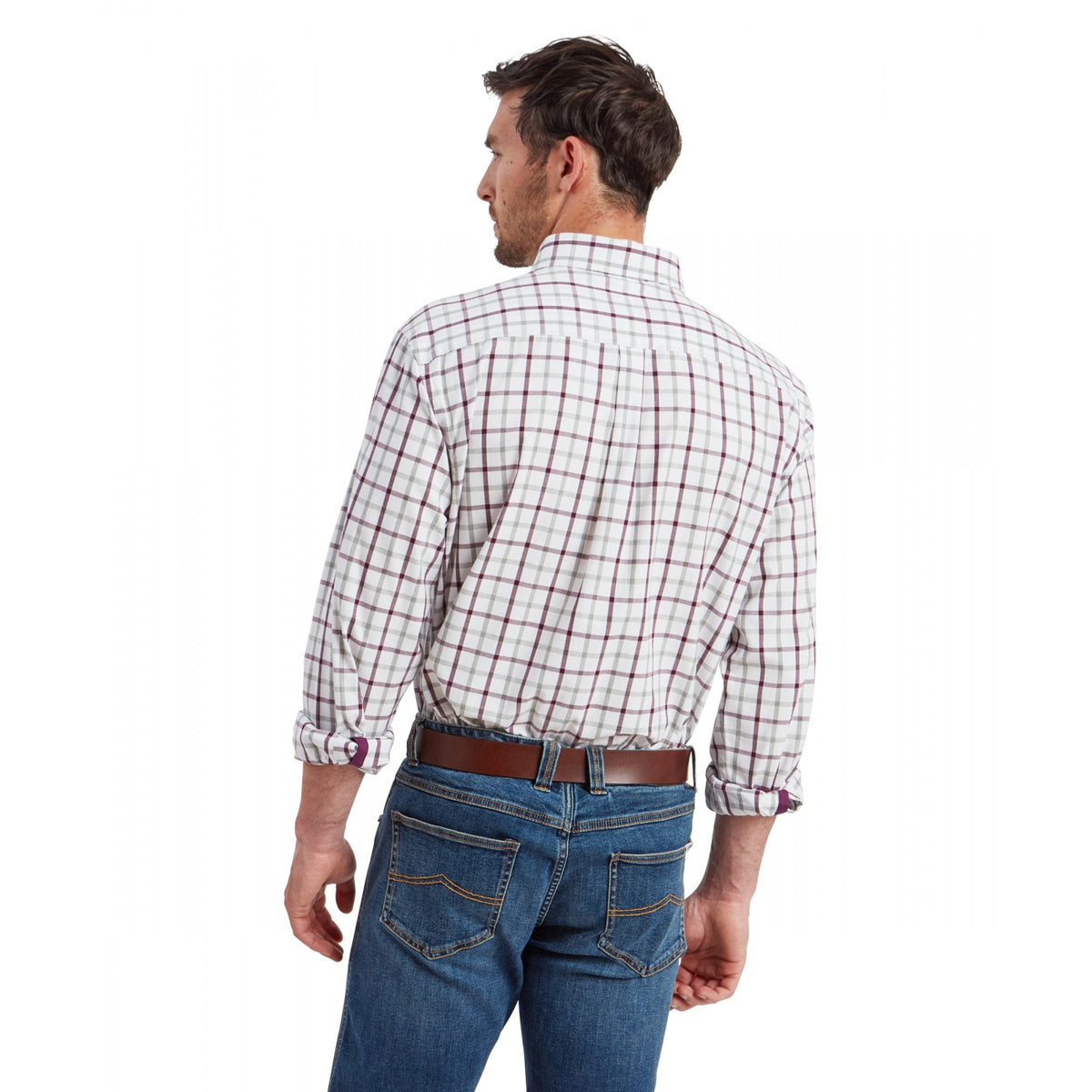 Brancaster Classic Shirt - Wine Check