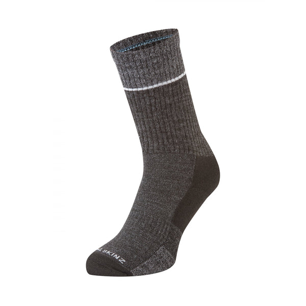 Thurton Solo QuickDry Mid Length Socks - Black/Grey