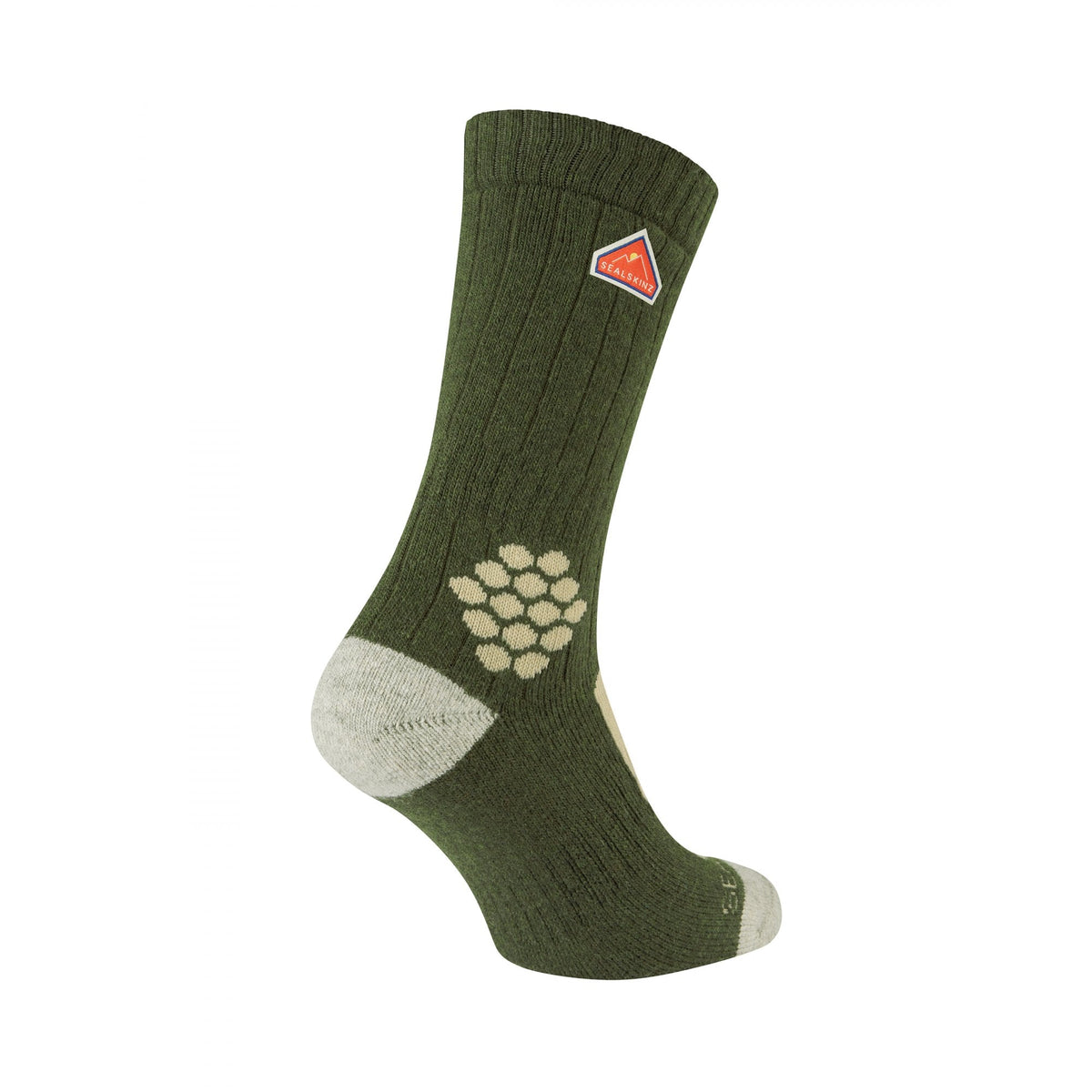 Scarning Recycled Wool Mid Twisted Sock with Cashmere - Green