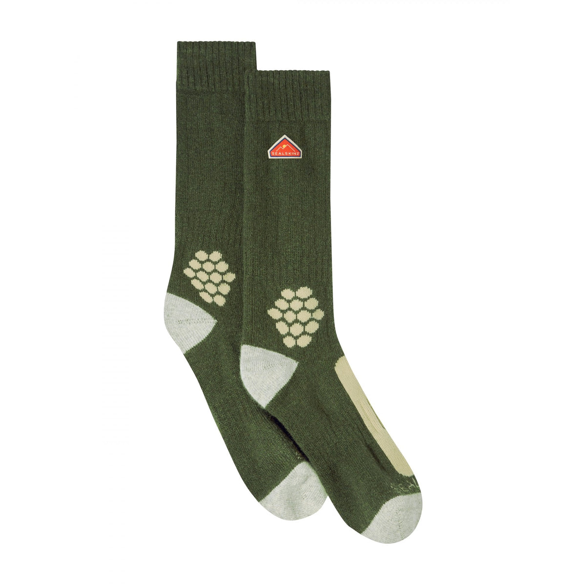 Scarning Recycled Wool Mid Twisted Sock with Cashmere - Green