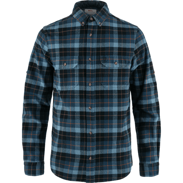 Singi Heavy Flannel Shirt M - Dark Navy-Indigo Blue