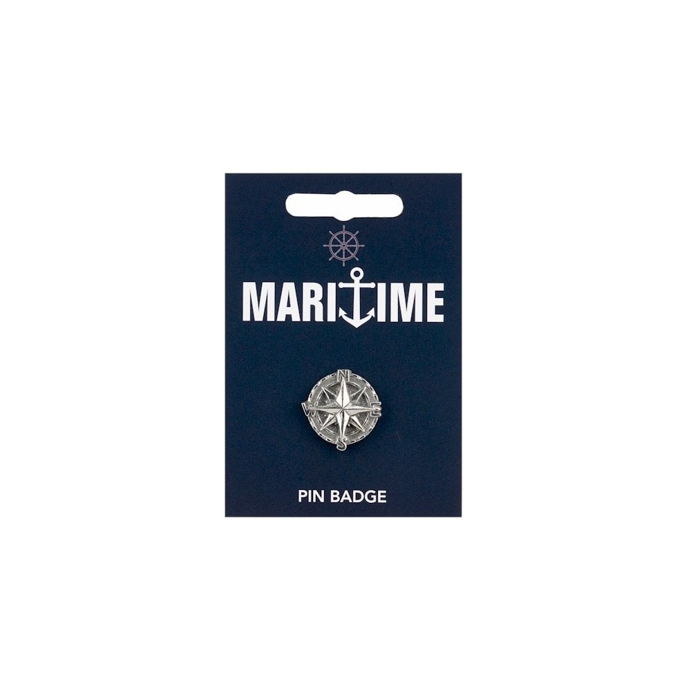 Compass Pin Badge