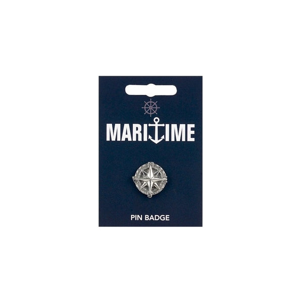 Compass Pin Badge