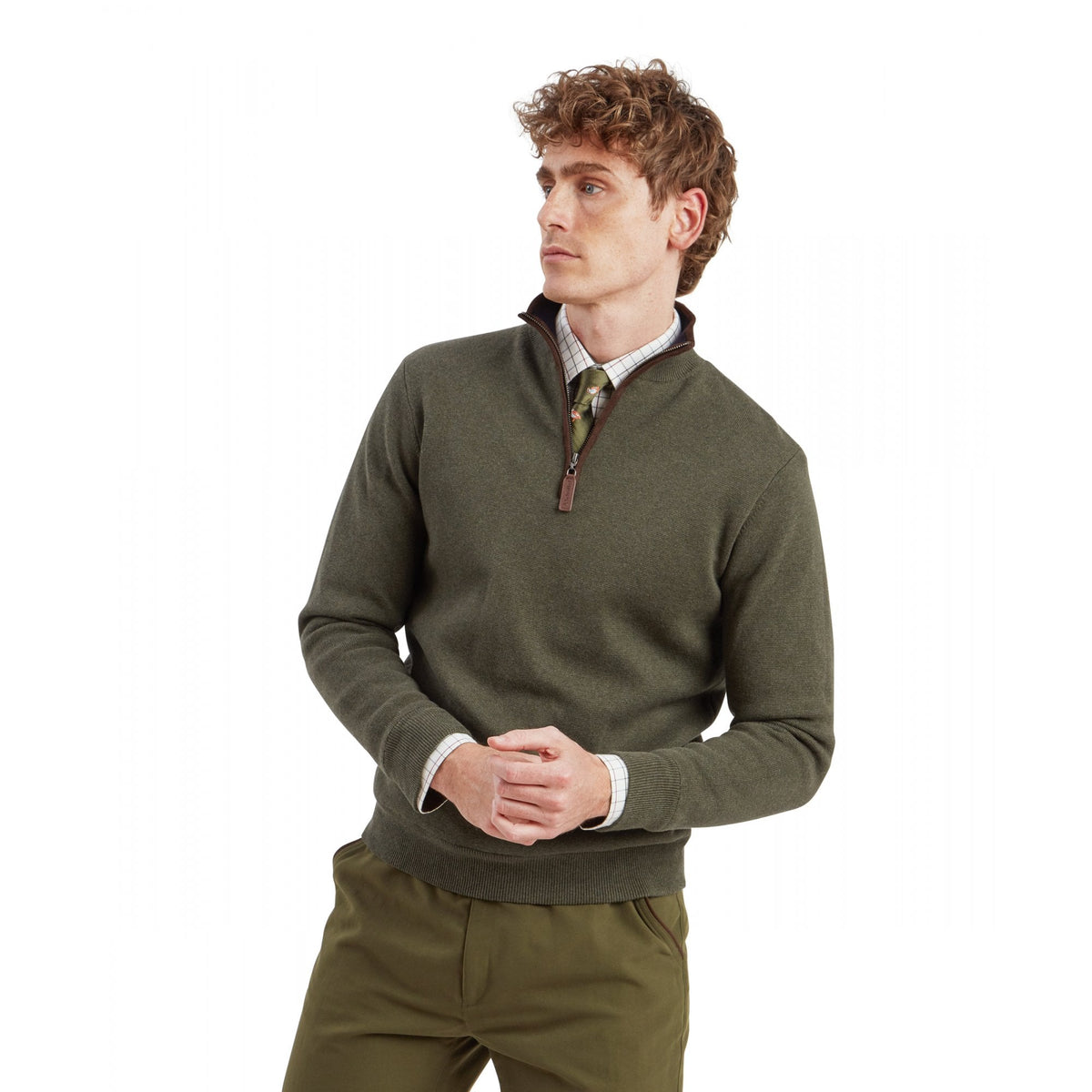 Angus Aerobloc 1/4 Zip - Woodland