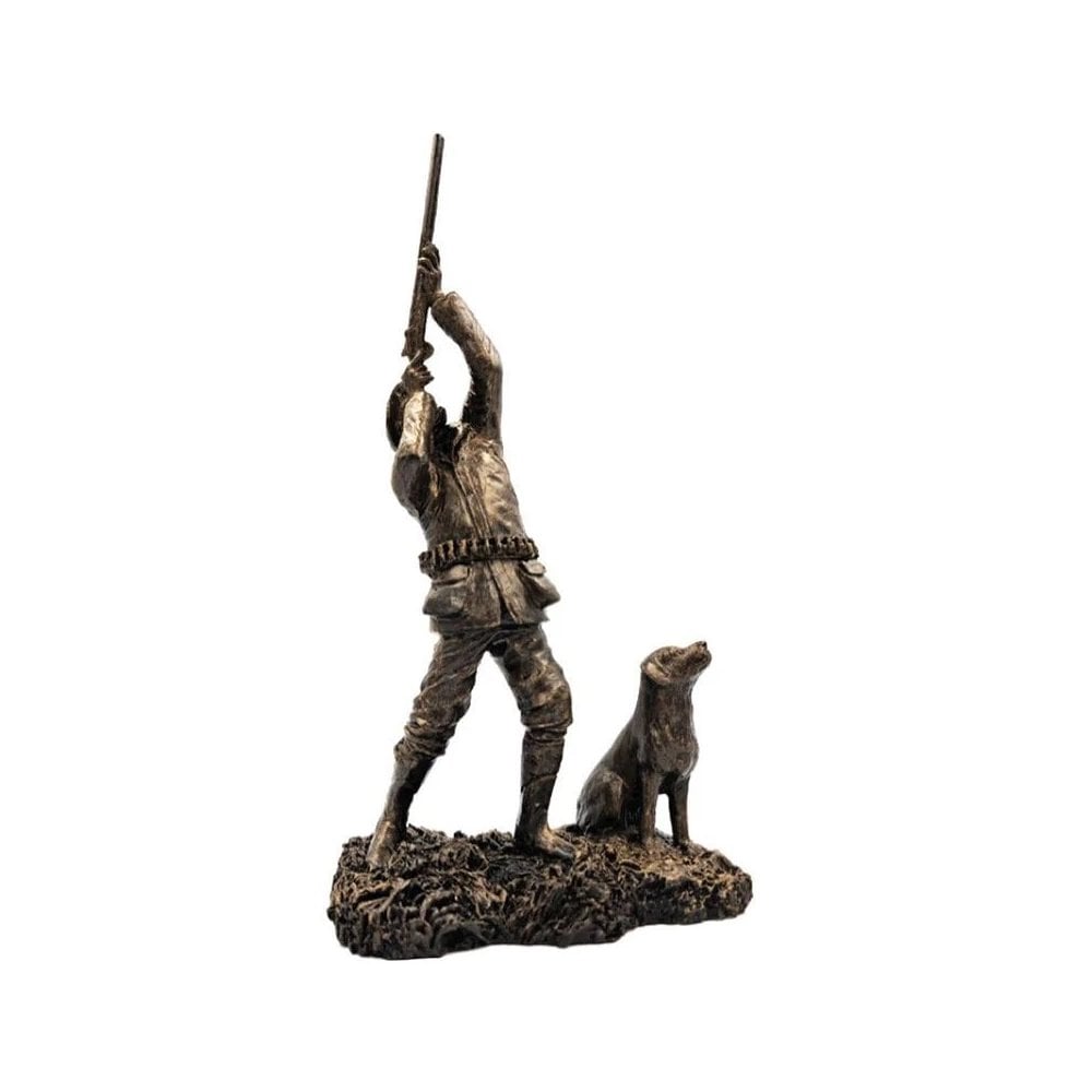 Patina Bronze Sculpture - M Highbird with Labrador