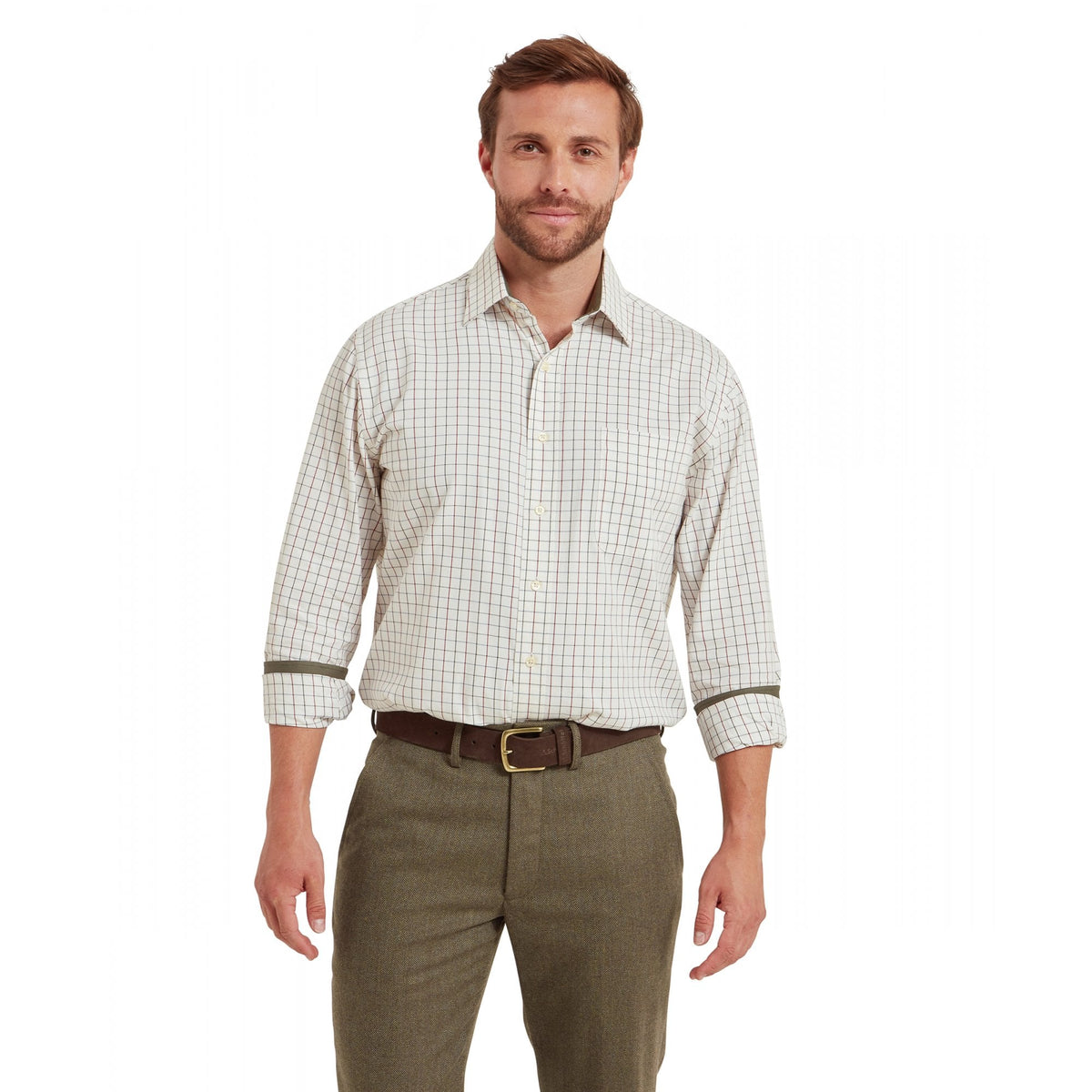 Burnham Tattersall Classic Shirt   - Woodland