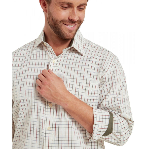 Burnham Tattersall Classic Shirt   - Woodland