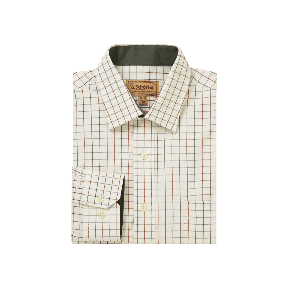 Burnham Tattersall Classic Shirt   - Woodland
