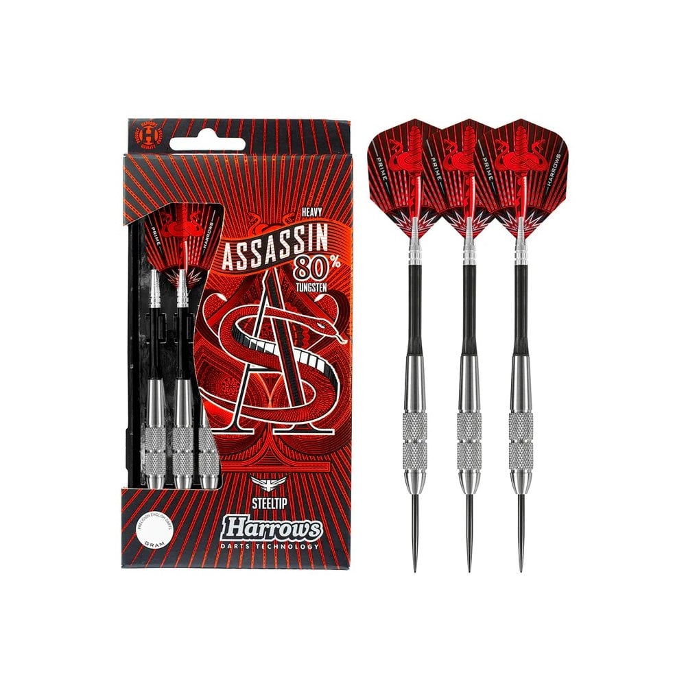 Assassin Knurled Heavy 80% Tungsten Steel Tip Darts