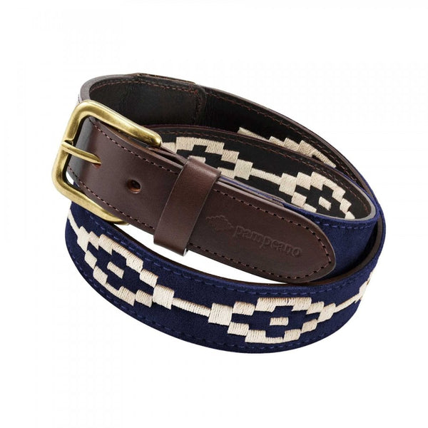 Confianza Pampeano Belt - Navy Suede