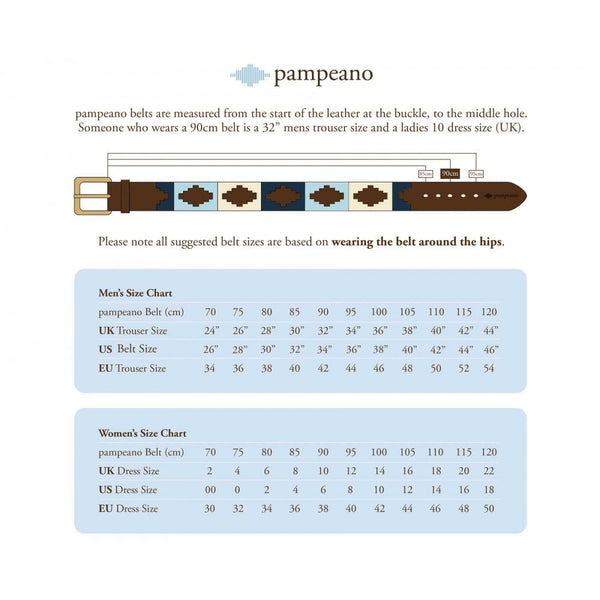 Confianza Pampeano Belt - Navy Suede