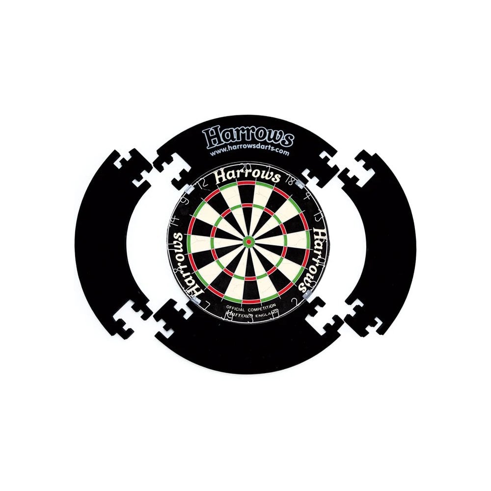 4 Piece Dartboard Surround Protector in Black