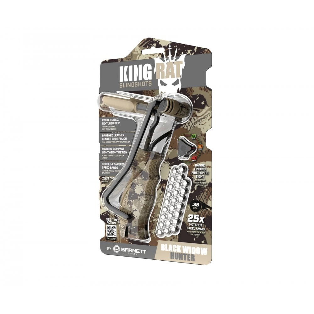 King Rat Black Widow Hunter Slingshot