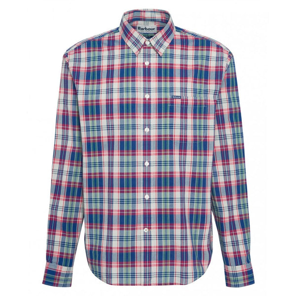 Clifton Madras Relaxed Fit Shirt -  Red