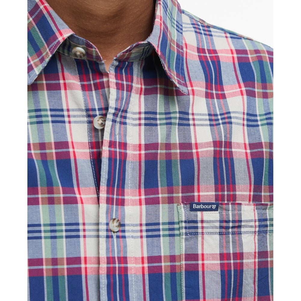 Clifton Madras Relaxed Fit Shirt -  Red