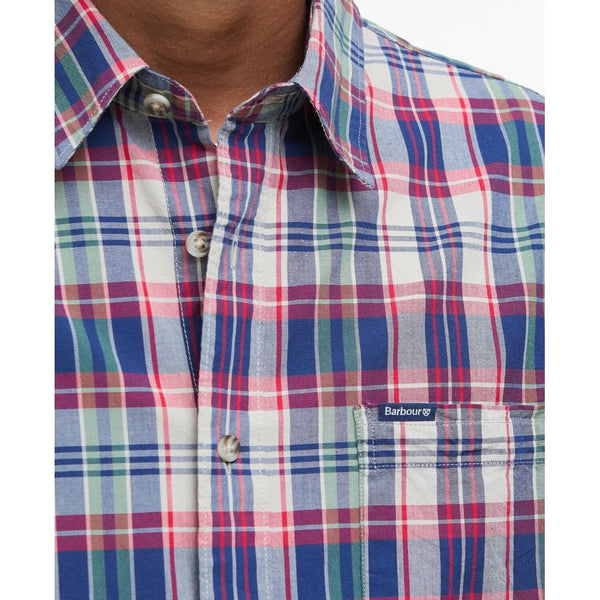Clifton Madras Relaxed Fit Shirt -  Red