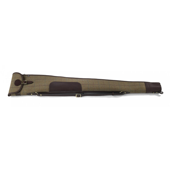 Helmsley Burgundy Tweed Shotgun Slip with Flap & Zip