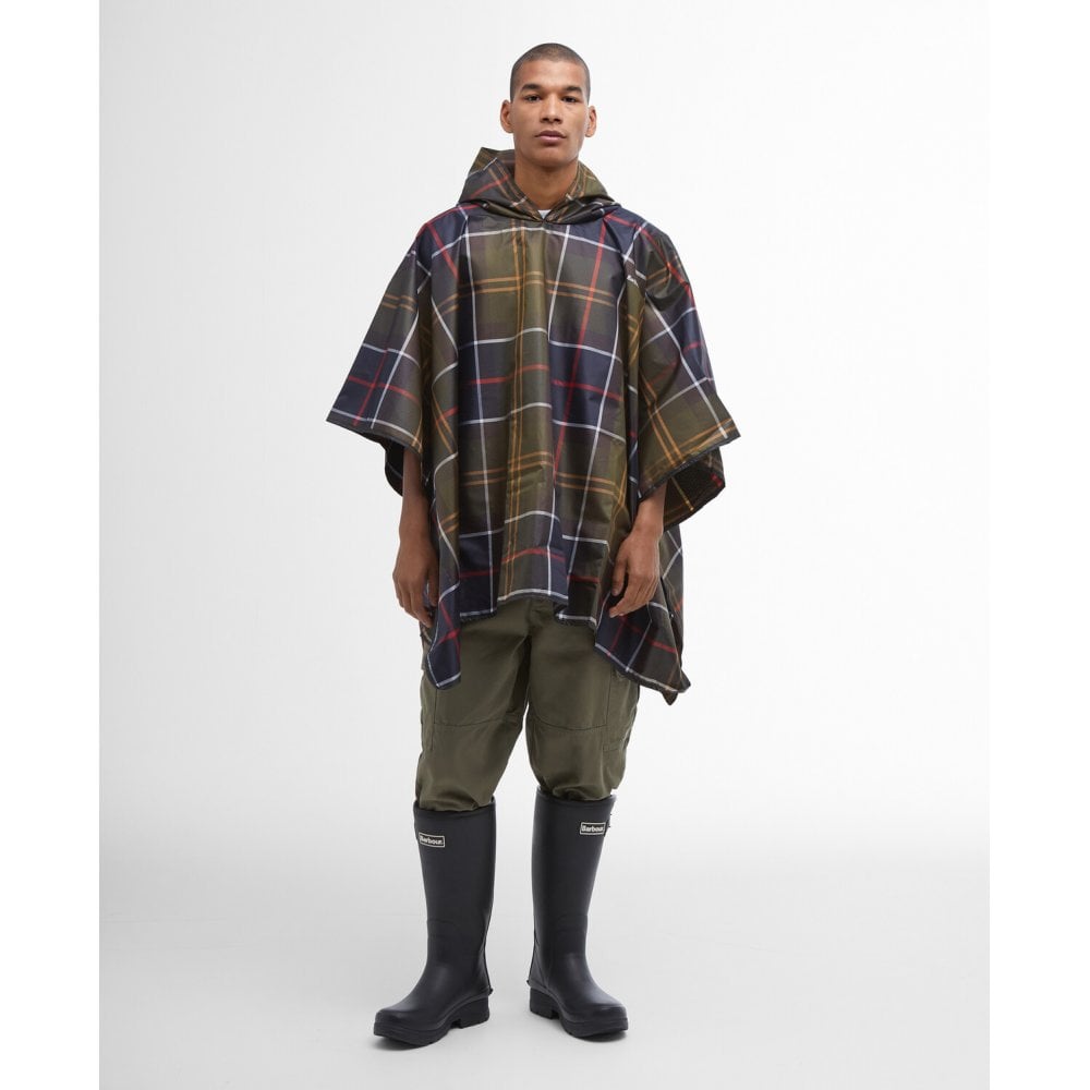 Tartan Showerproof Poncho in Classic