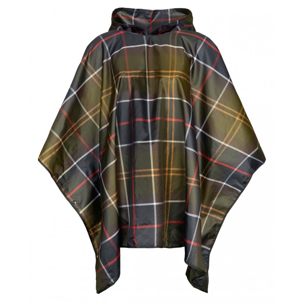 Tartan Showerproof Poncho in Classic