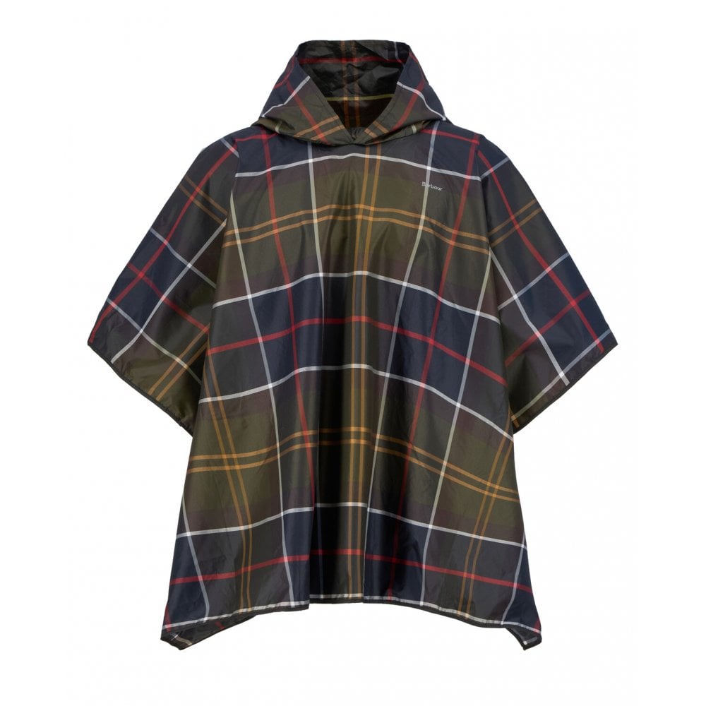 Tartan Showerproof Poncho in Classic