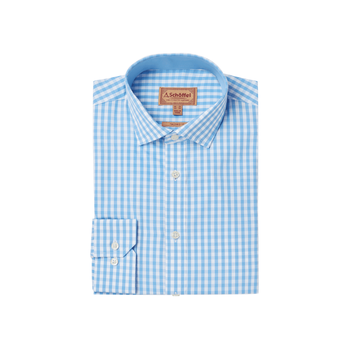 Thorpeness Tailored Shirt - Blue Check