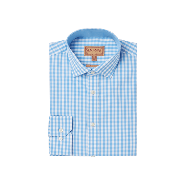 Thorpeness Tailored Shirt - Blue Check