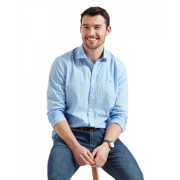 Thorpeness Tailored Shirt - Blue Check