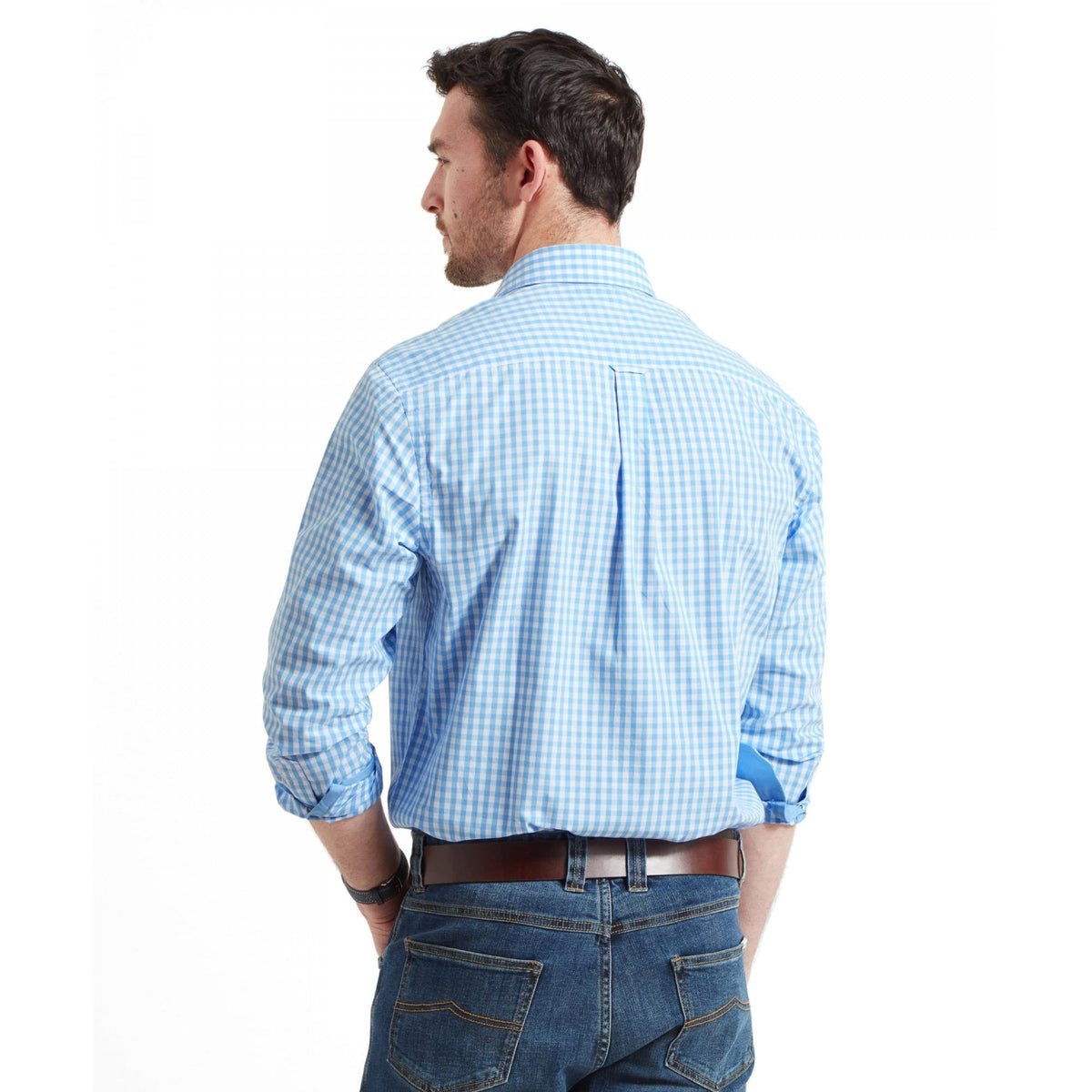 Thorpeness Tailored Shirt - Blue Check