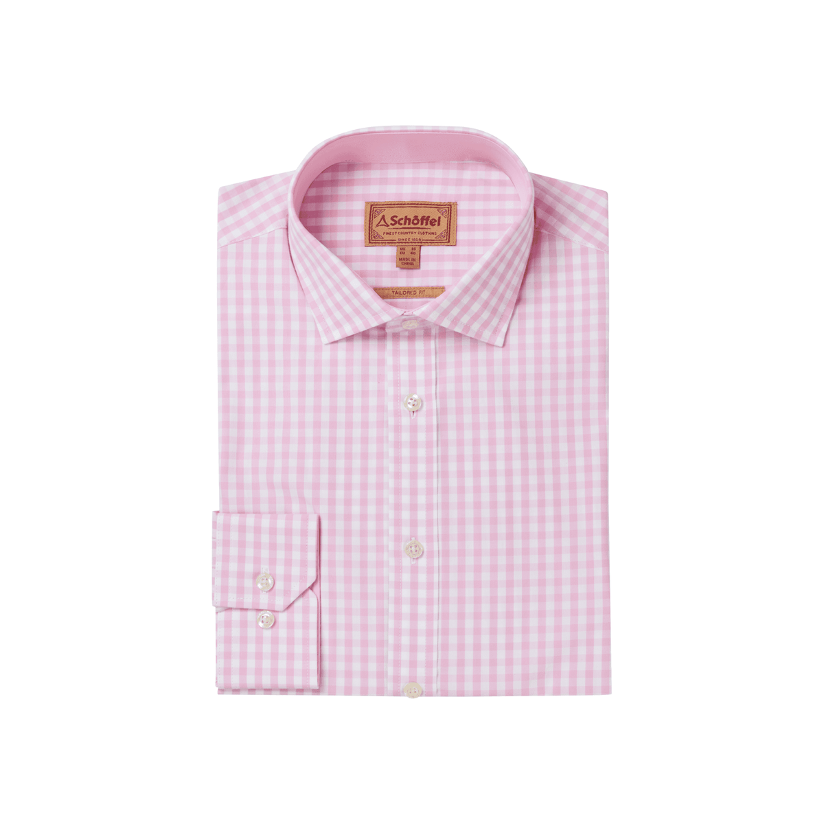 Thorpeness Tailored Shirt - Pink Check