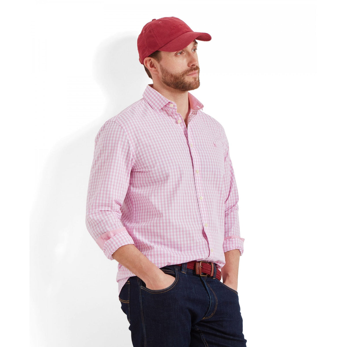 Thorpeness Tailored Shirt - Pink Check