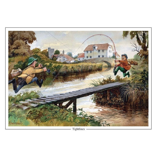 Tightlines by Norman Thelwell Greeting Card