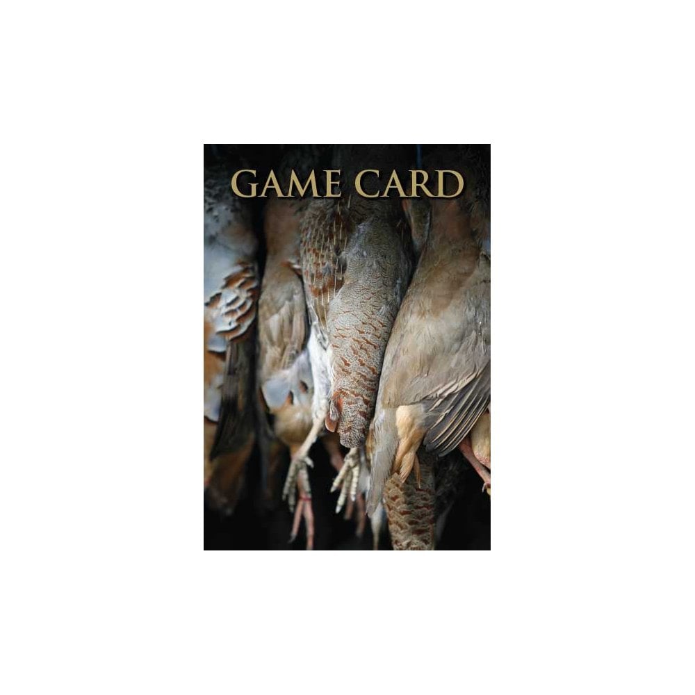 English & French Partridge Shoot Game Cards