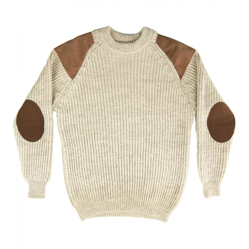British Wool Shooting Jumper - Light Grey