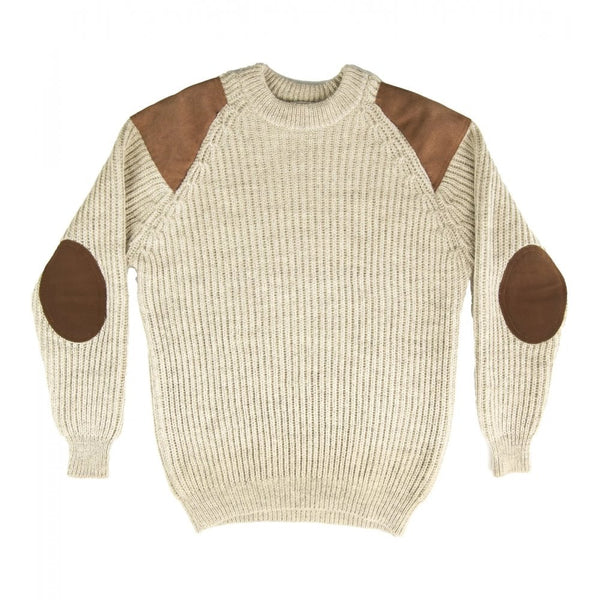 British Wool Shooting Jumper - Light Grey