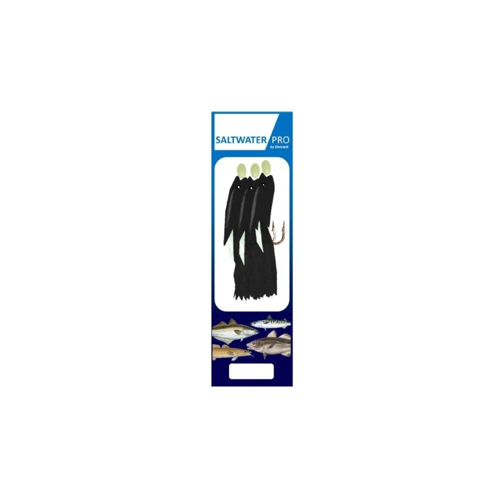 Saltwater Pro 3 Hook Black Jumbo Hokkai Rig