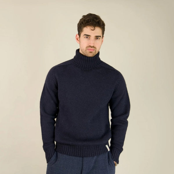 British Wool Sweater- Submariner - Navy