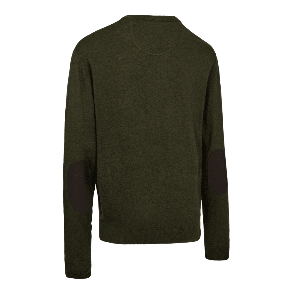 Harrington V-neck Knit - Forest Ember Melange