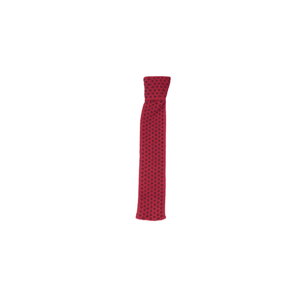 Boughton Wool Necktie -  Brick/Navy