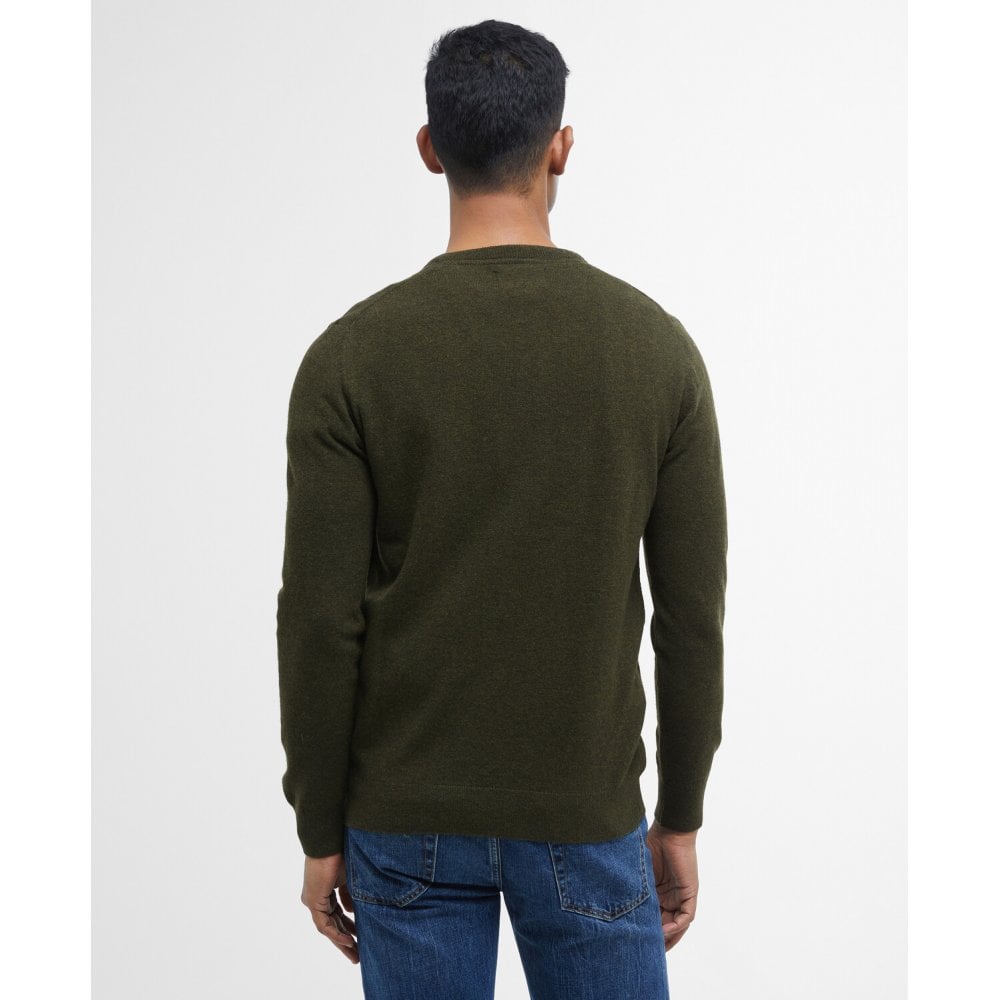 Essential Lambswool V Neck Sweater - Seaweed
