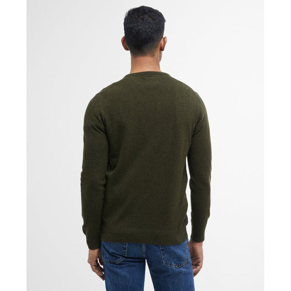 Essential Lambswool V Neck Sweater - Seaweed