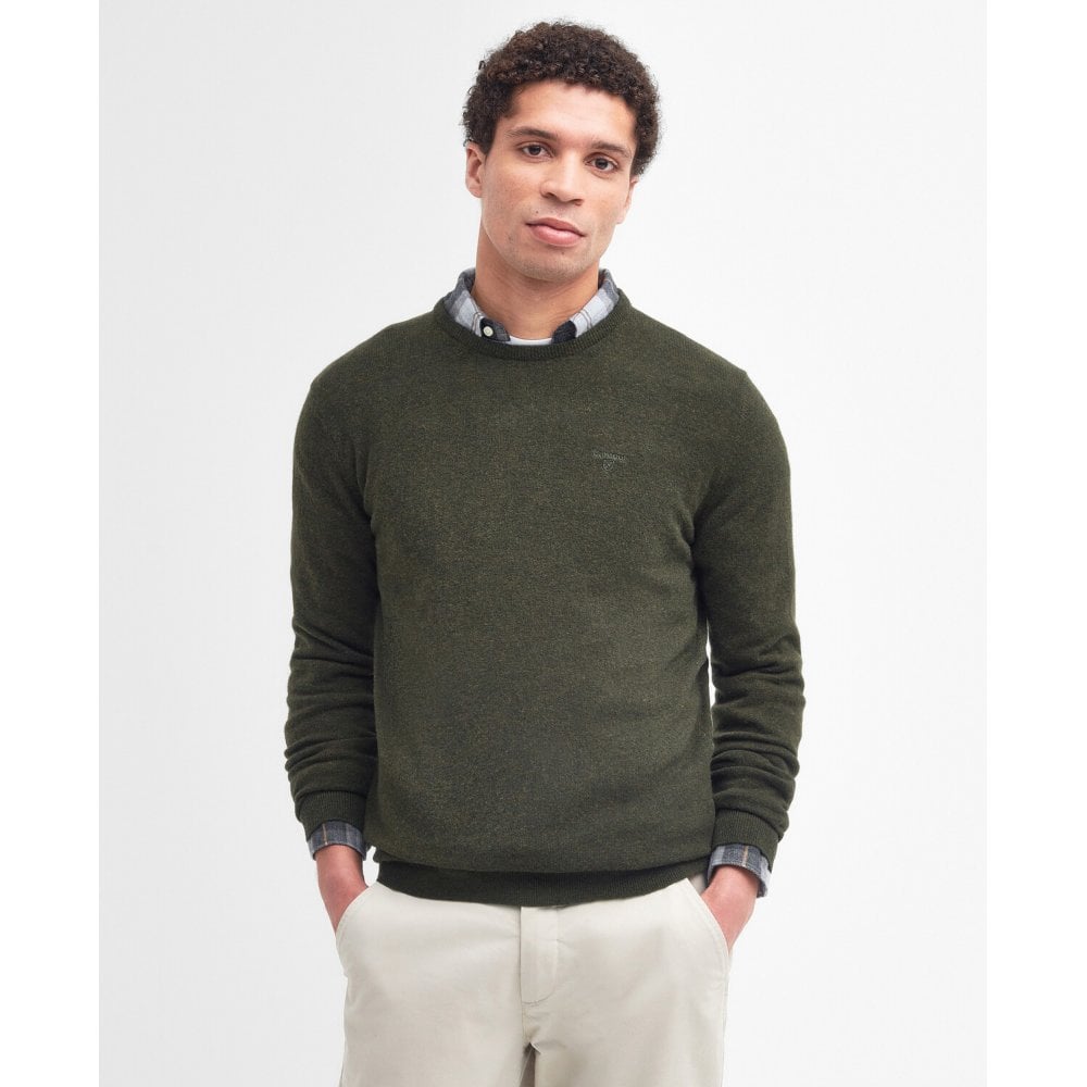 Essential Lambswool Crew Neck Jumper - Seaweed