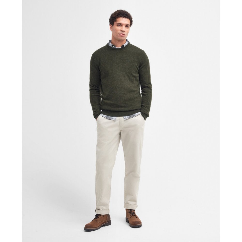 Essential Lambswool Crew Neck Jumper - Seaweed