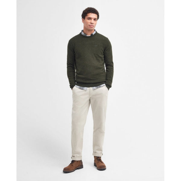 Essential Lambswool Crew Neck Jumper - Seaweed