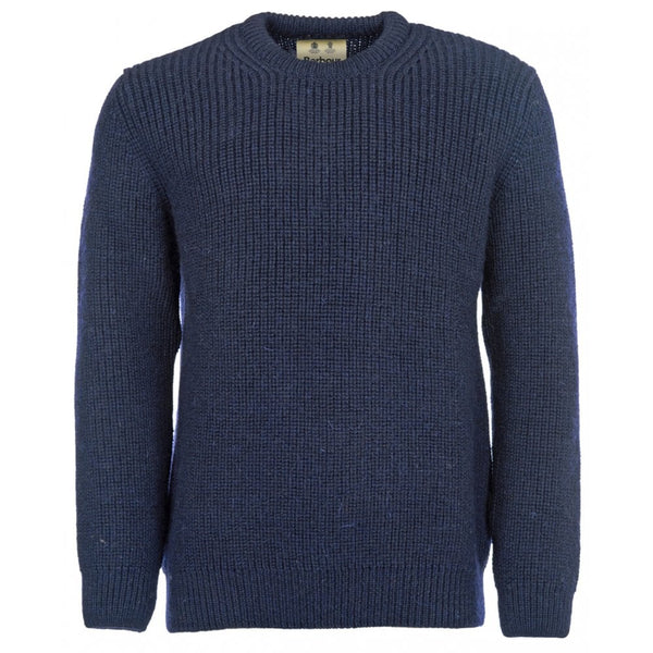 New Tyne Crew Neck Sweater in Denim Blue