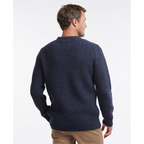 New Tyne Crew Neck Sweater in Denim Blue