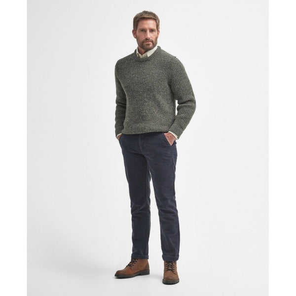 New Tyne Crew Neck Sweater in Derby Tweed