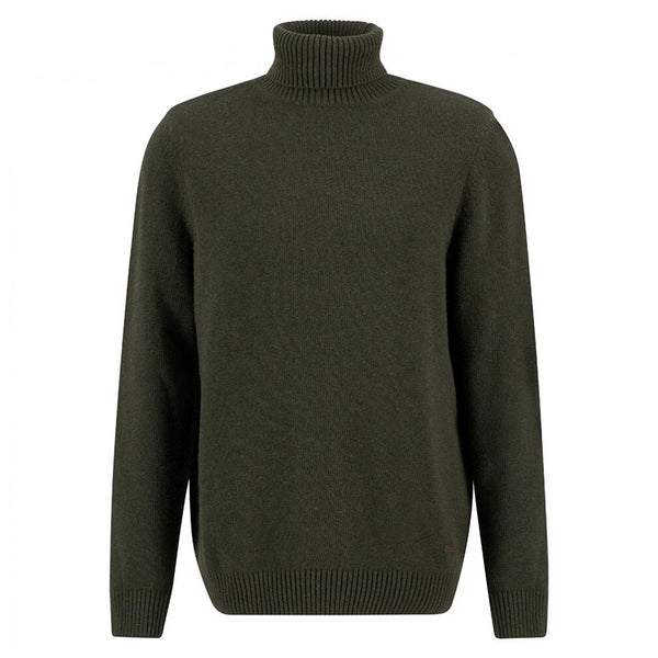 Kelp Roll Neck Jumper - Olive