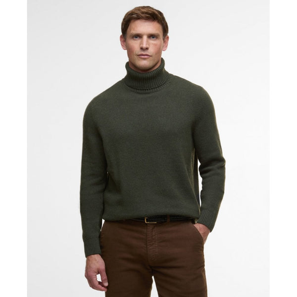 Kelp Roll Neck Jumper - Olive